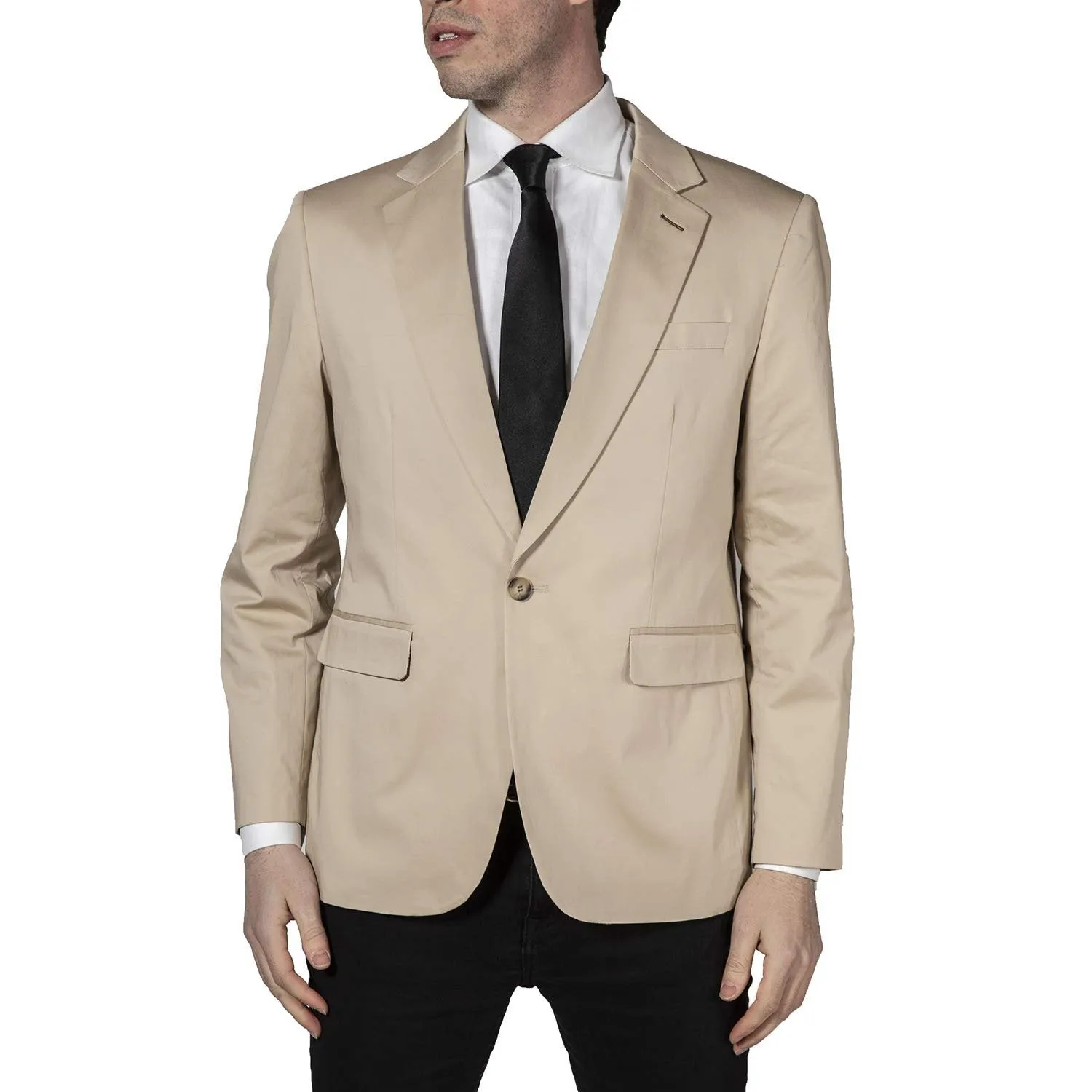 Adam Baker Men's Regular Fit One Button Casual Blazer/Sport Coat - CLEARANCE - FINAL SALE