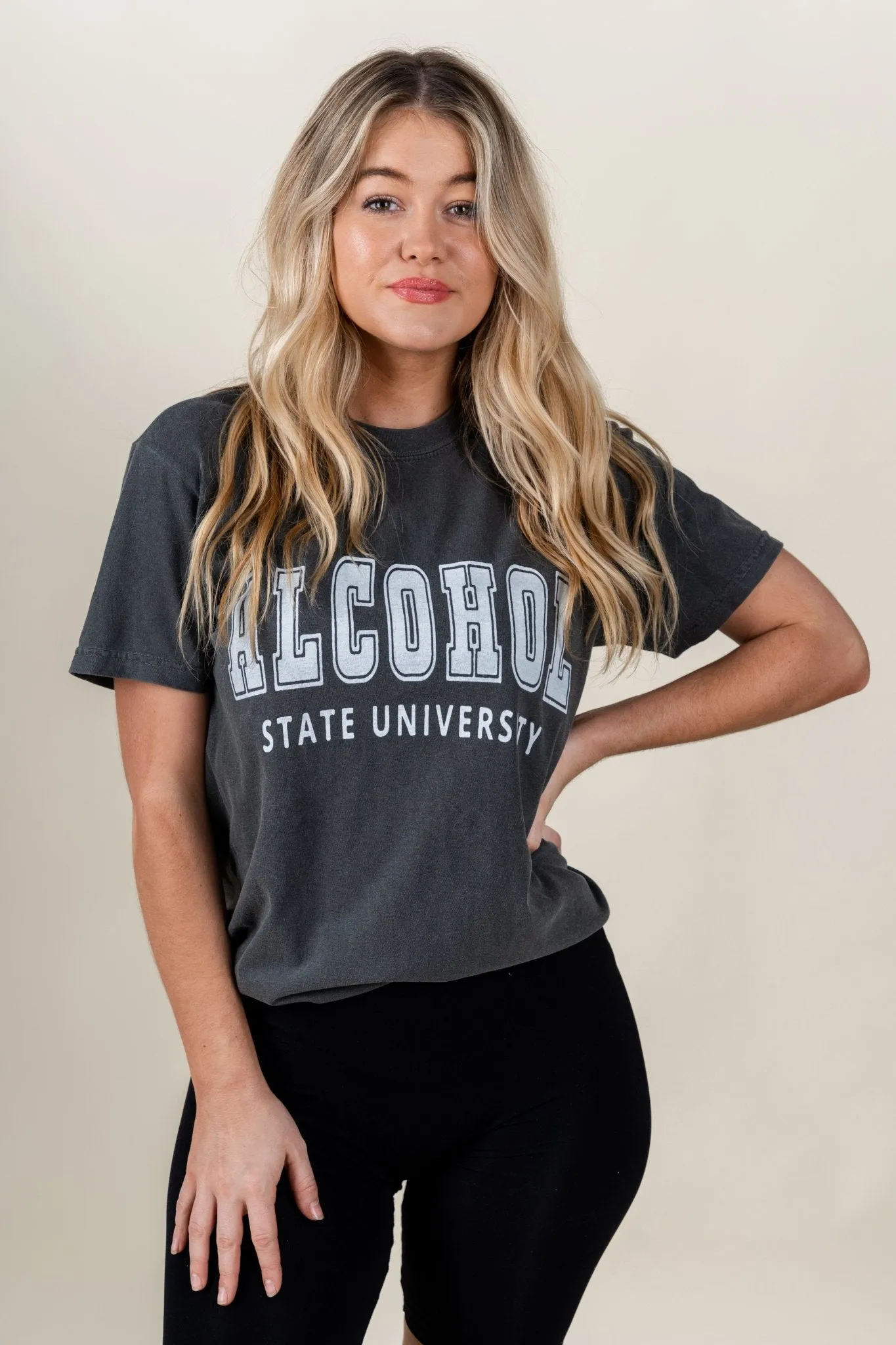 Alcohol state t-shirt grey