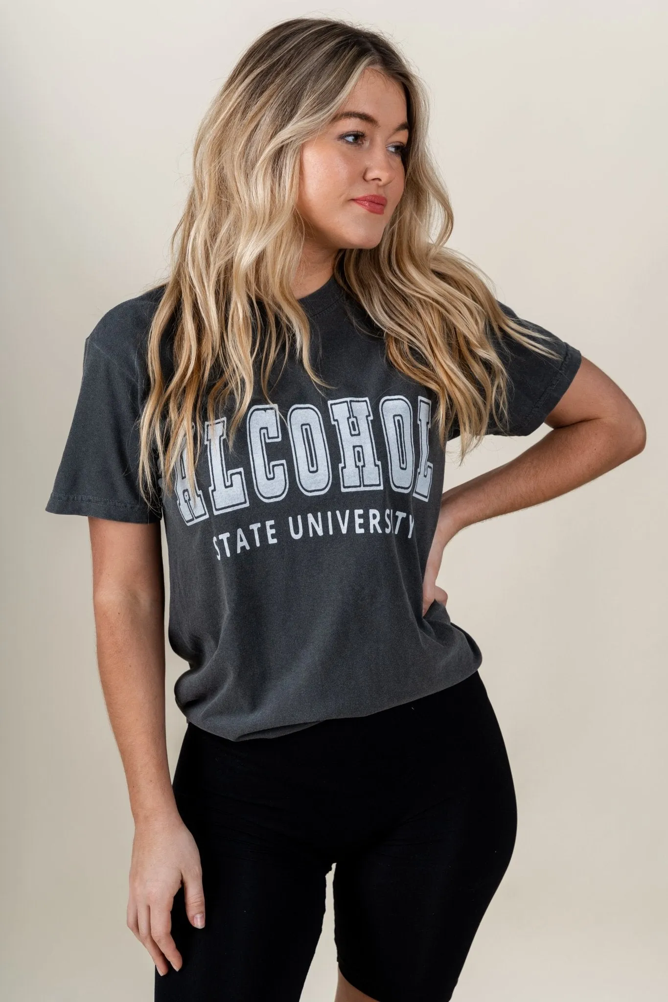 Alcohol state t-shirt grey