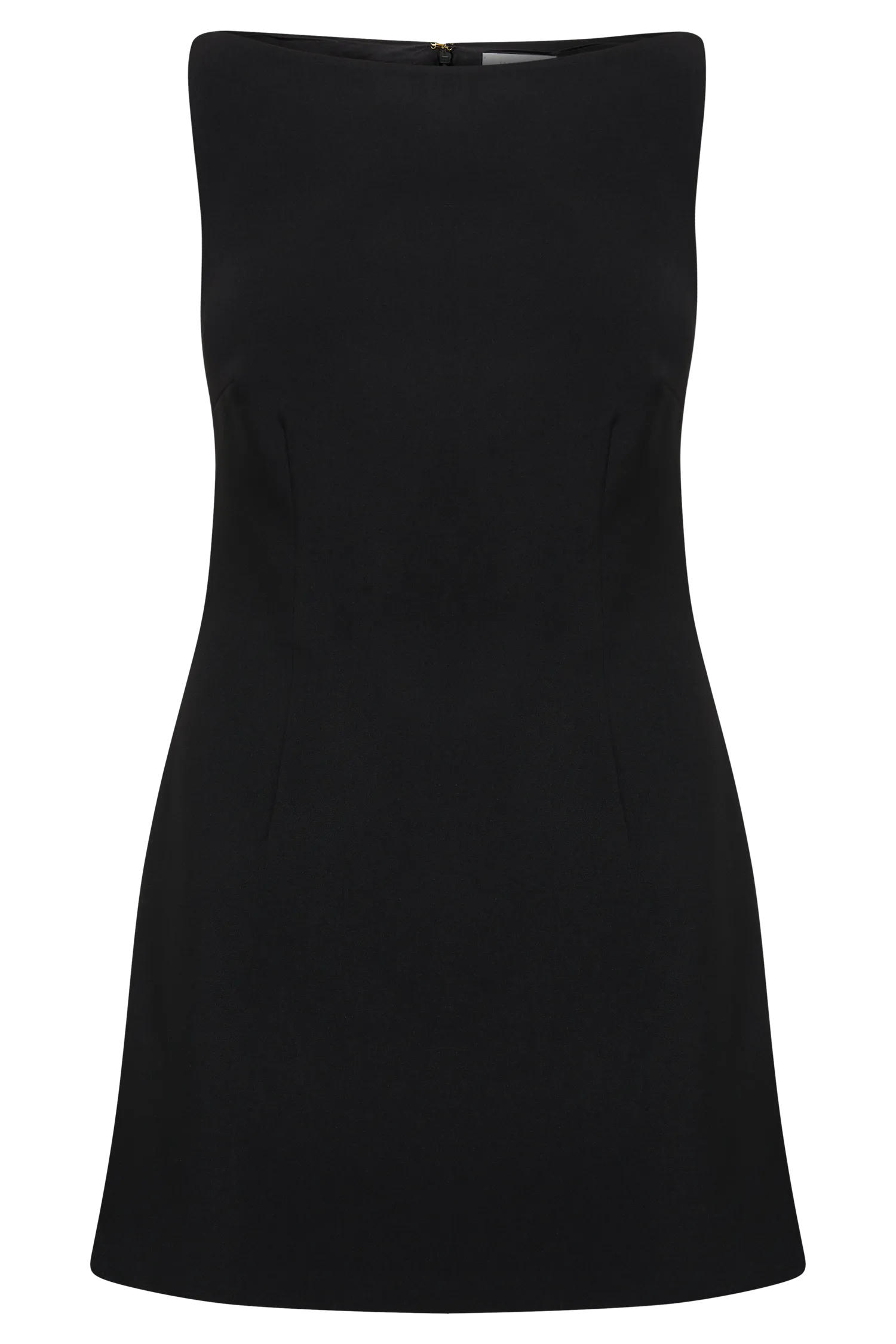 Angela Suiting Mini Dress - Black