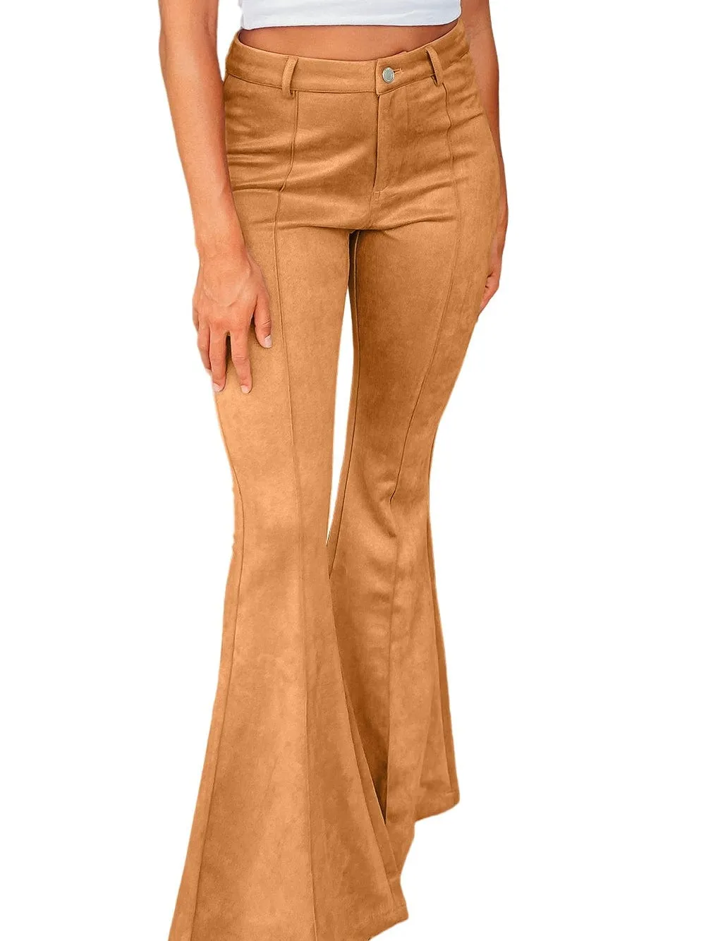 Autumnal Colored Suede Pants