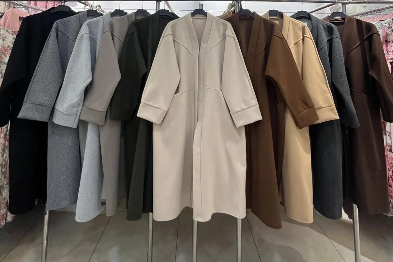 AYEZAH Loungwear | Solid Colour Simple Plain Islamic Muslim Clothing Adults Long Coats | AYZ001 (6 Colours)