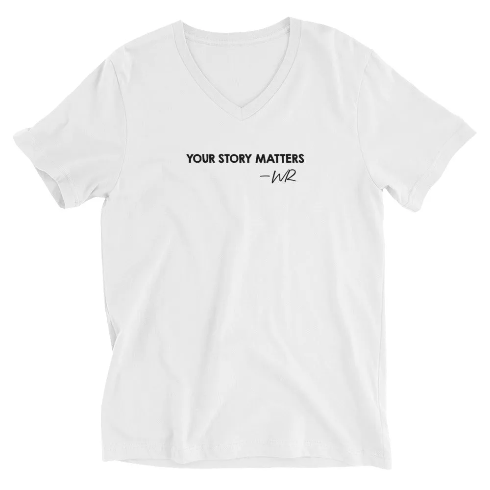 BEST FIT, BEST FEEL TEE WHITE - YOUR STORY MATTERS. WHITNEY REYNOLDS