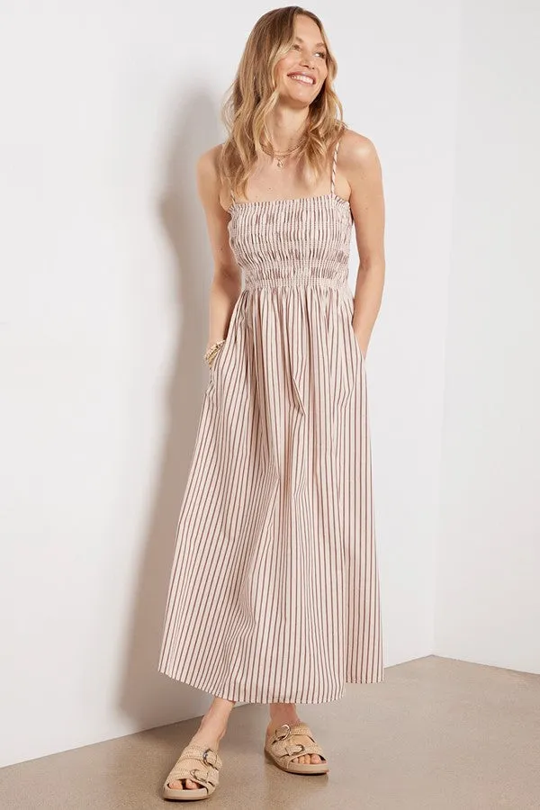 Bianca Dress -Tiramisu Stripe