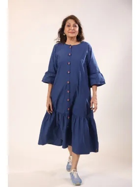 Bluebell Cotton Poplin Bloomy Long Dress