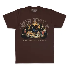 Born Hustla - Brown T-Shirt