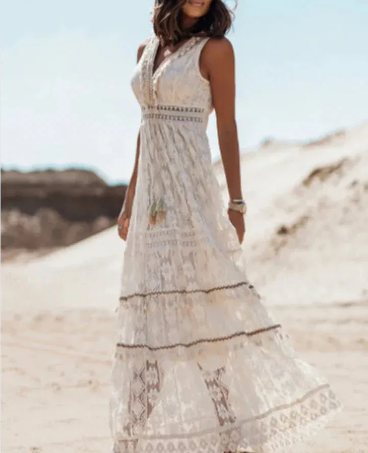 Chic Boho Maxi Dress | Ideal for Everyday Outings