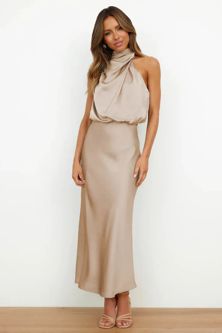 Chic Satin Maxi Dress | Ideal for Summer Elegance