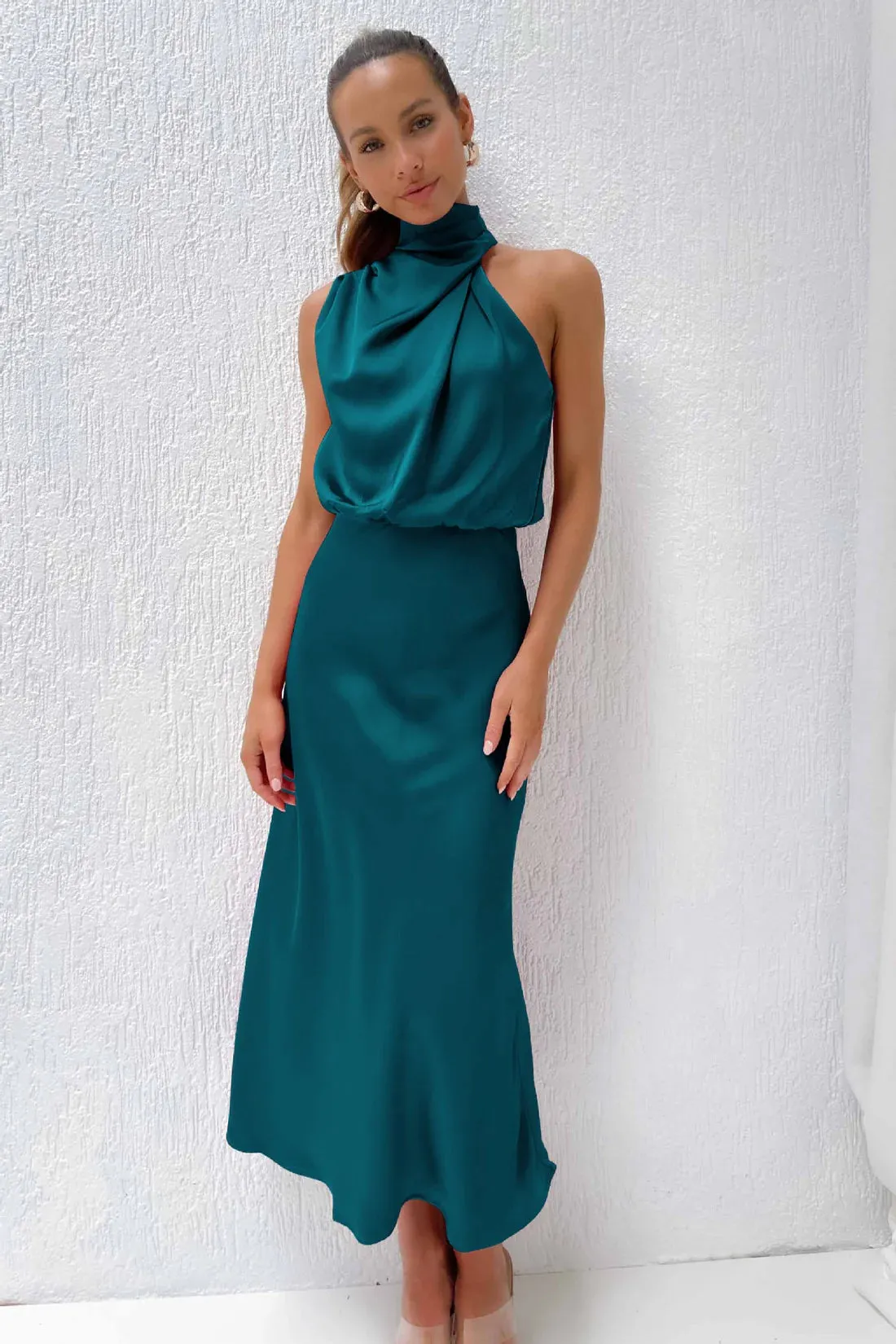 Chic Satin Maxi Dress | Ideal for Summer Elegance