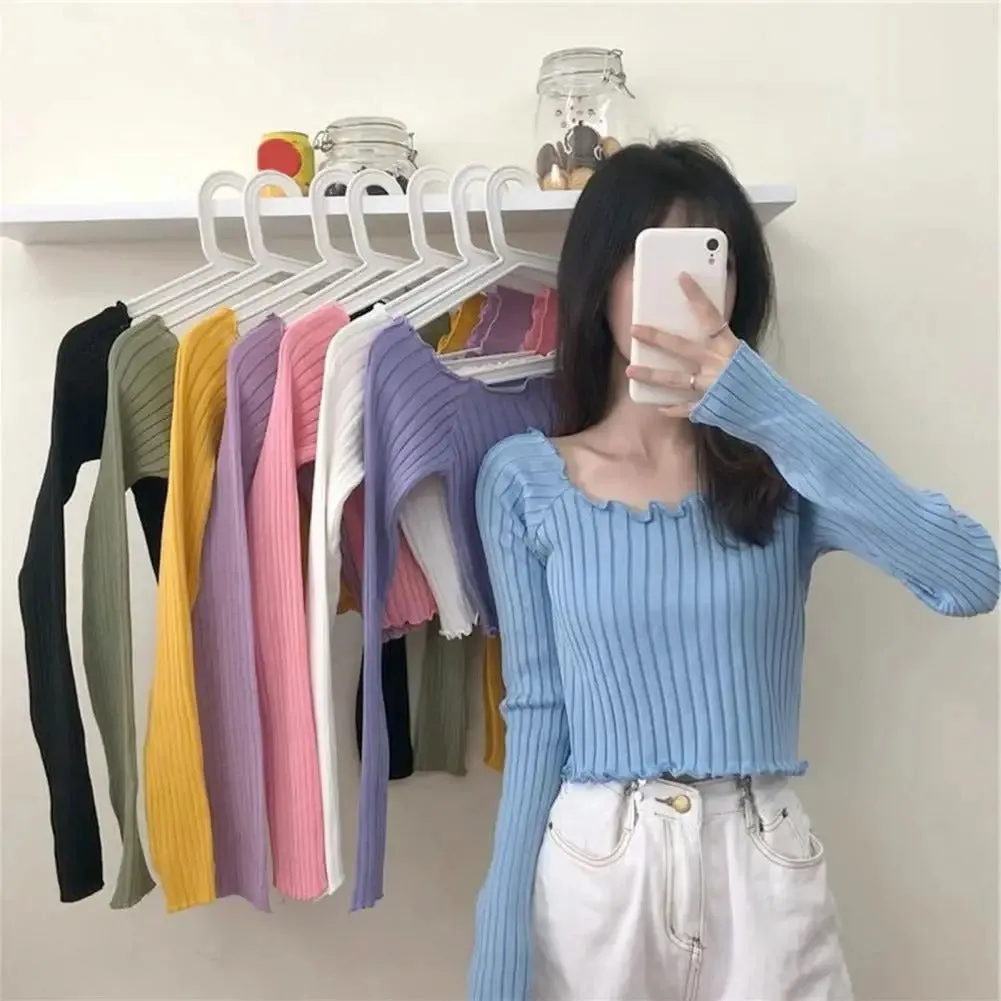 Coraline - Stylish Slim Fit Knit Blouse for Women