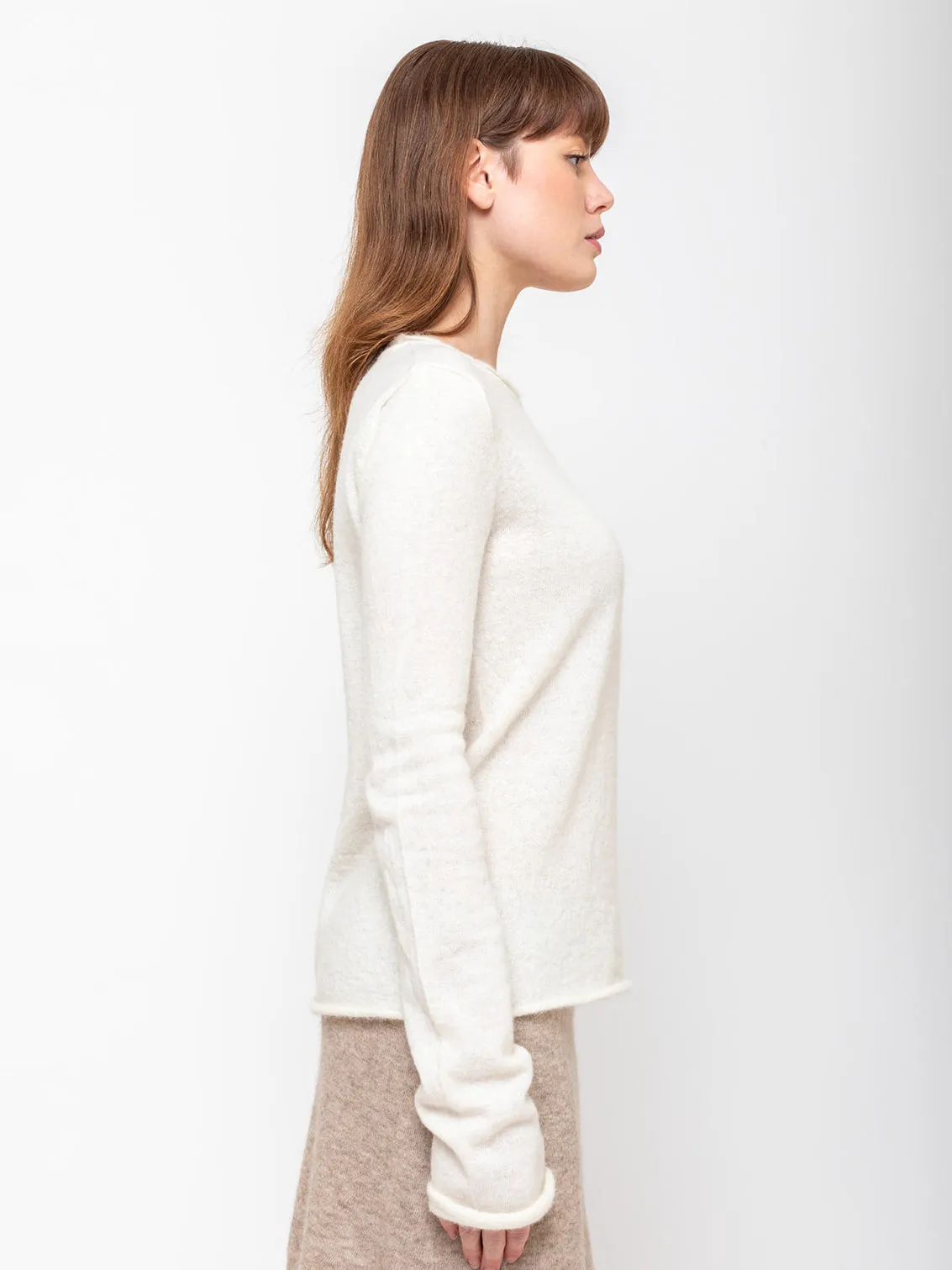 Crewneck Sweater - Raw White