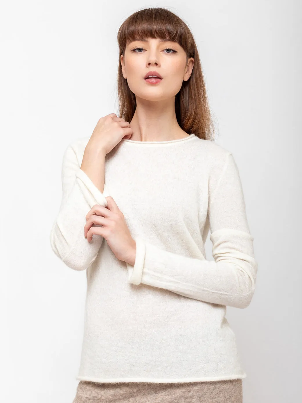 Crewneck Sweater - Raw White