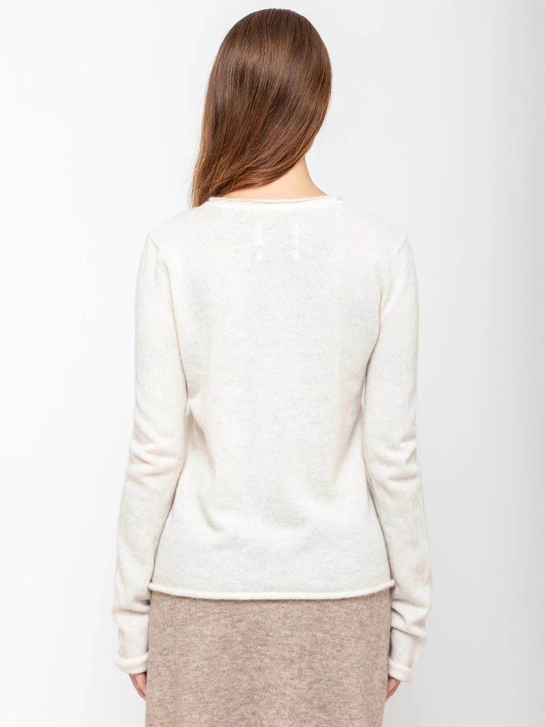 Crewneck Sweater - Raw White