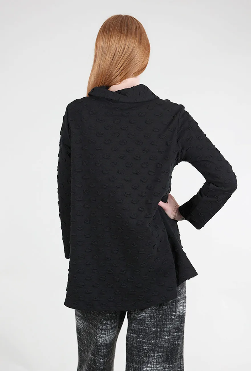 Dimensional Bubble Jacket, Black