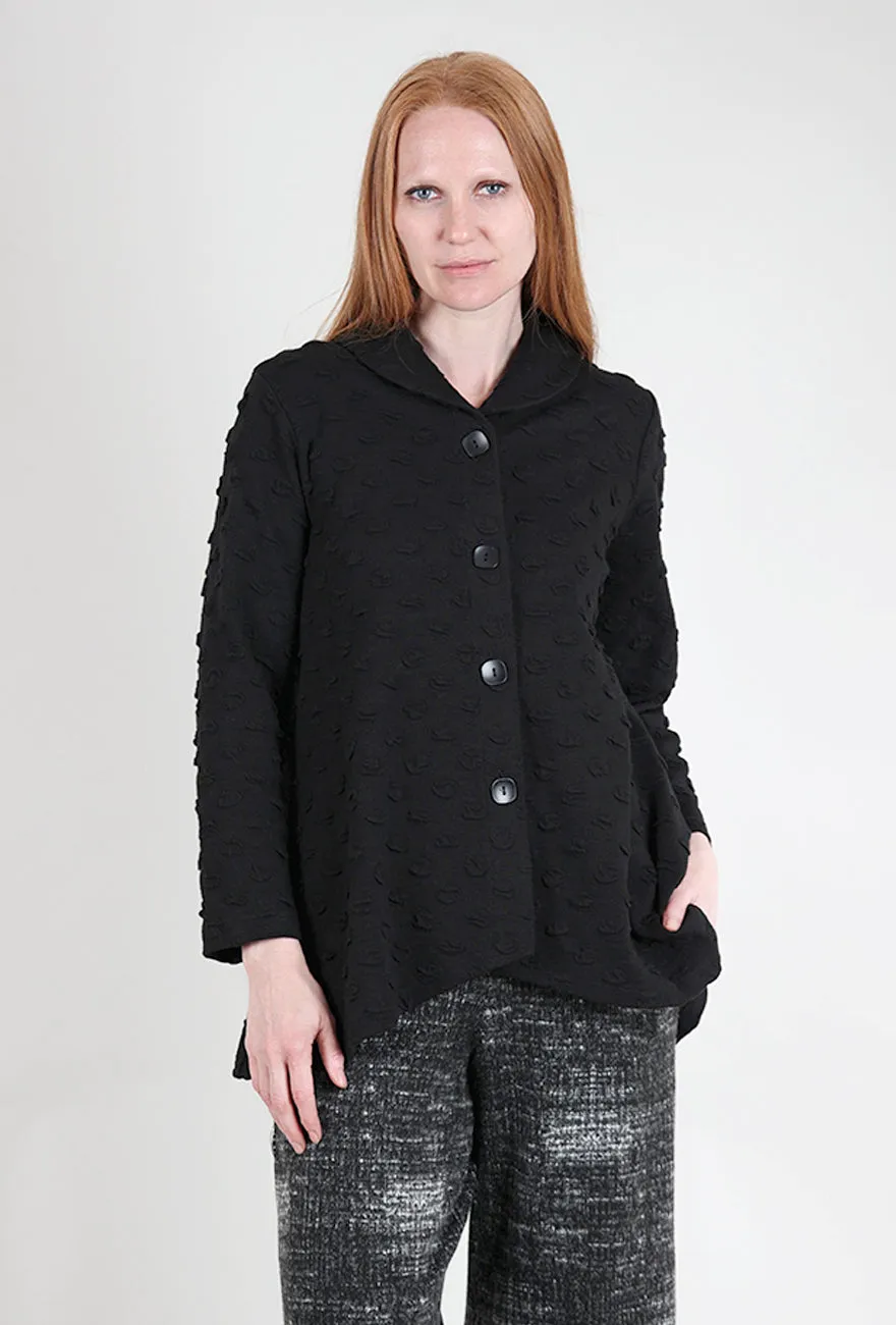 Dimensional Bubble Jacket, Black