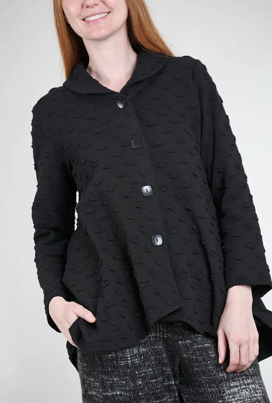 Dimensional Bubble Jacket, Black