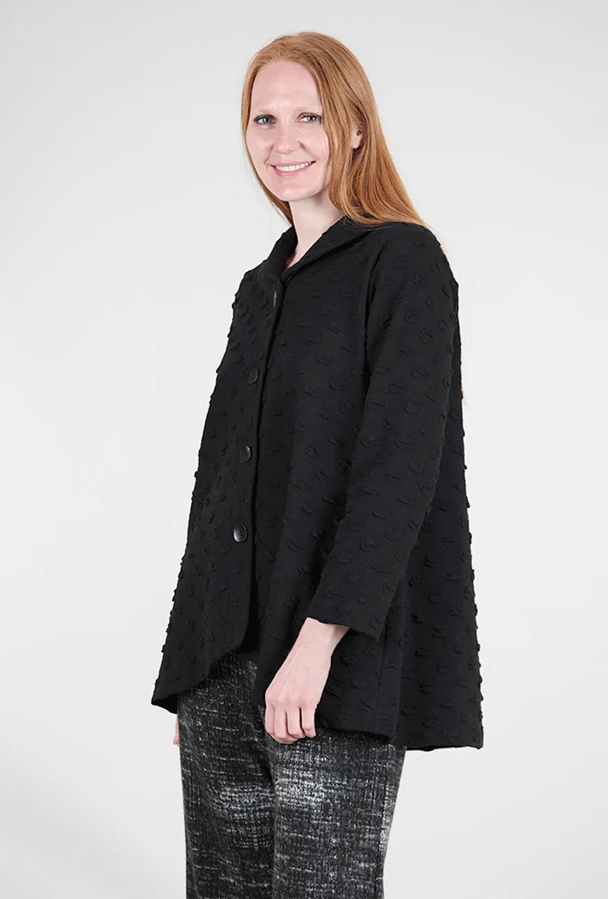 Dimensional Bubble Jacket, Black