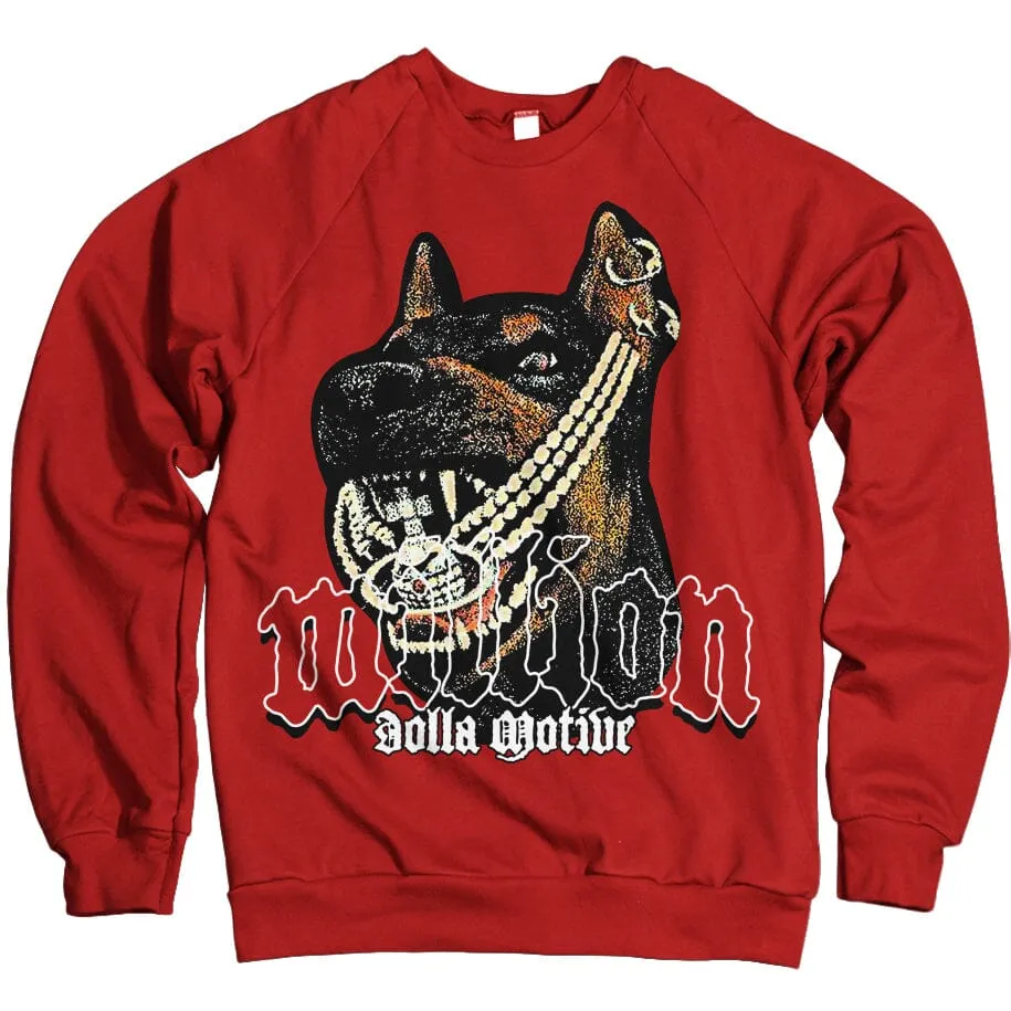 Doberman Pinscher - Red Crewneck Sweatshirt