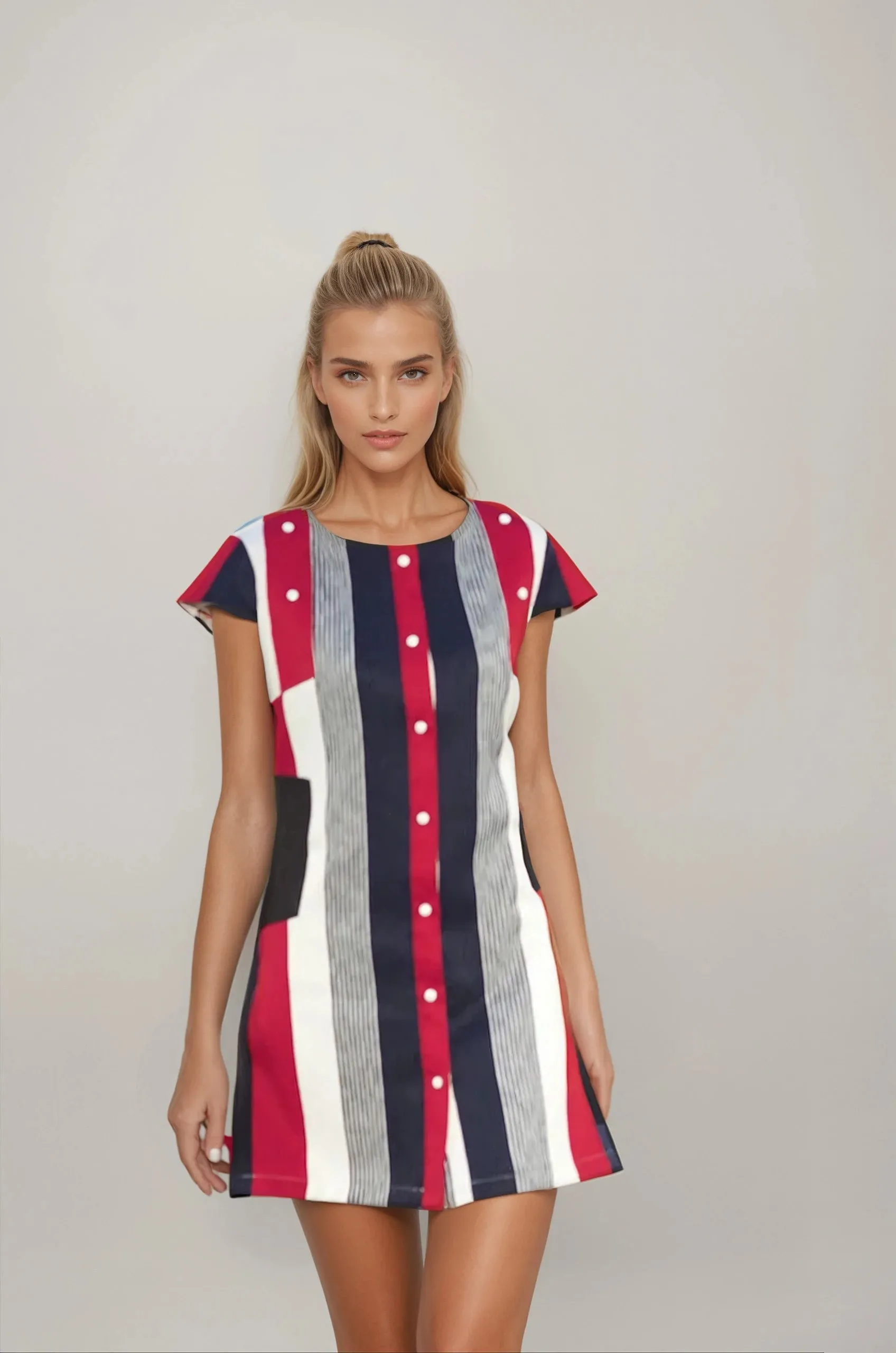 Eight Button Paris Dress