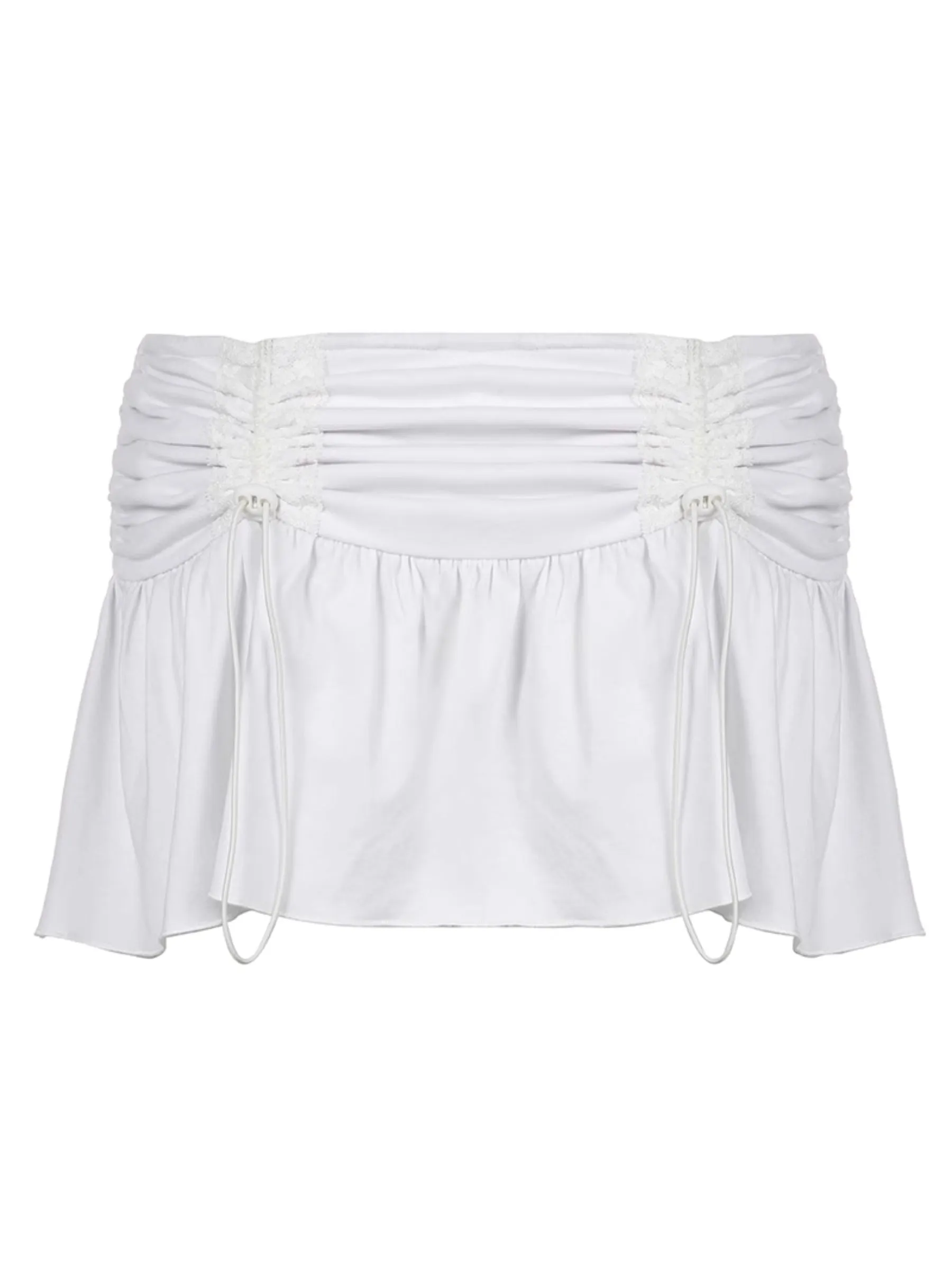 Elayna Low Waist Pleated Mini Skirt