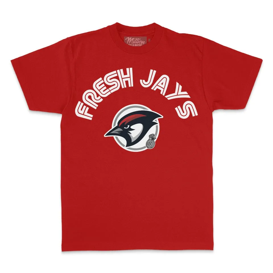 Fresh Jays - Red T-Shirt