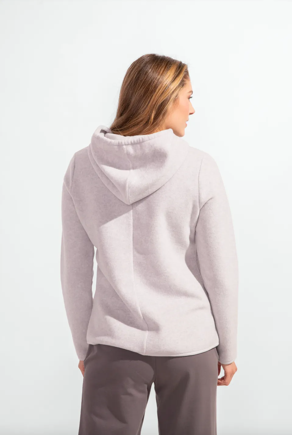 Frosted Fleece Zip Hoodie