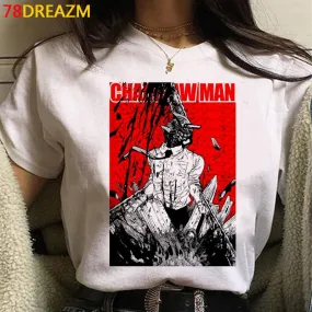 Graphic CropTop/Tshirts Set-2 Chainsaw Man (Variants Available)