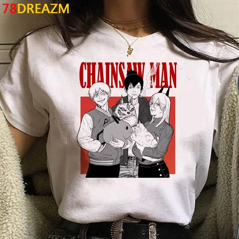 Graphic CropTop/Tshirts Set-2 Chainsaw Man (Variants Available)