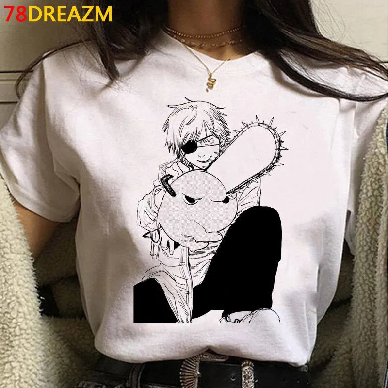 Graphic CropTop/Tshirts Set-2 Chainsaw Man (Variants Available)