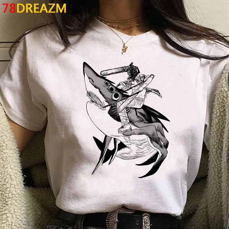 Graphic CropTop/Tshirts Set-2 Chainsaw Man (Variants Available)