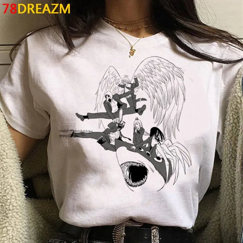 Graphic CropTop/Tshirts Set-2 Chainsaw Man (Variants Available)