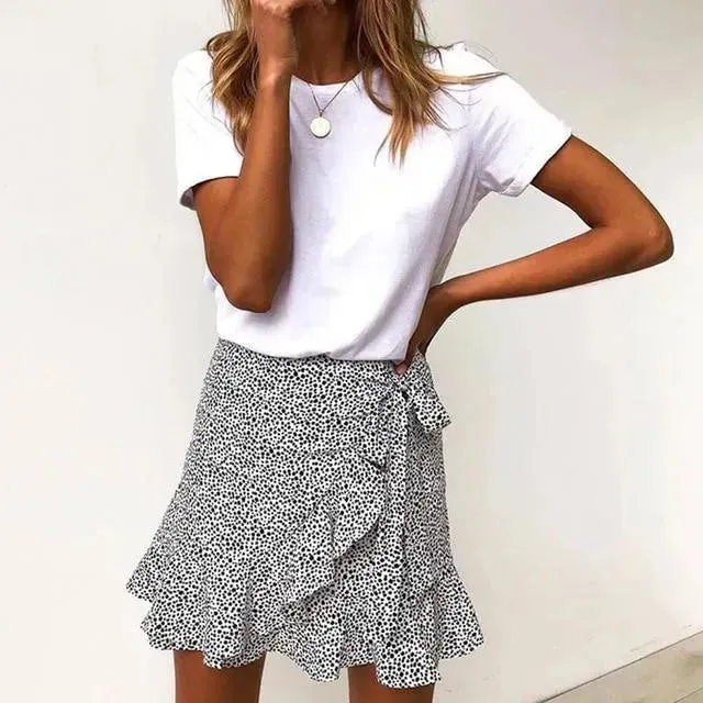 Happy Hour Leopard Mini Skirt