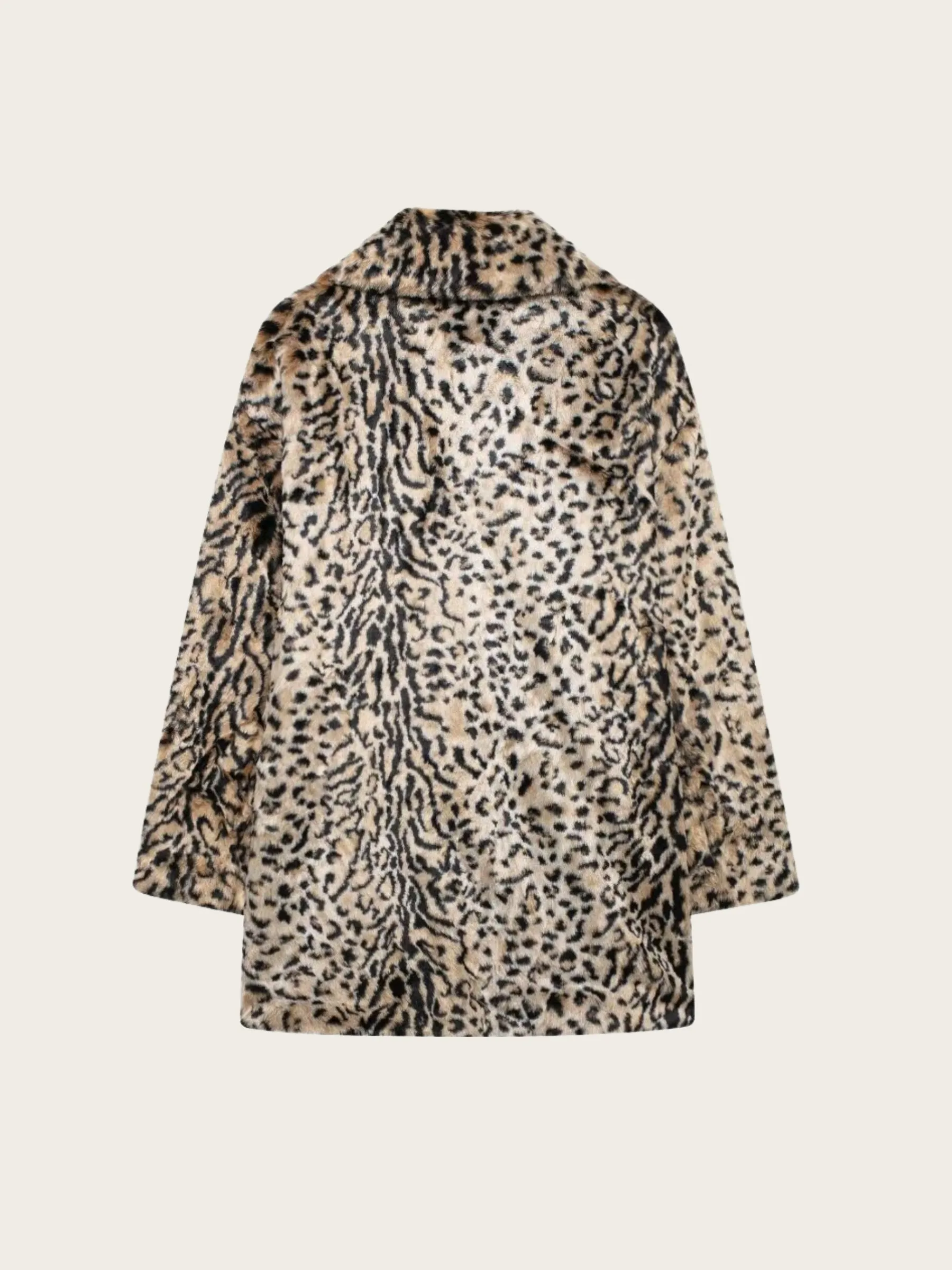 Kate Leopard Print Faux Fur Coat