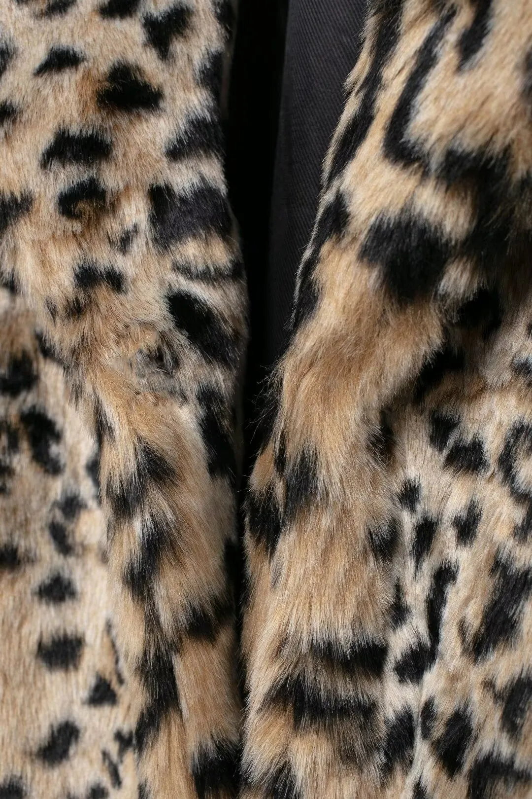 Kate Leopard Print Faux Fur Coat