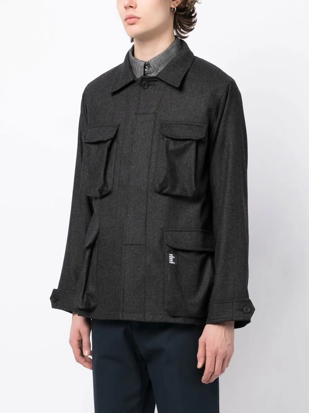 Long-Sleeve Cargo Jacket