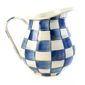 MacKenzie-Childs Royal Check Enamel Pitcher