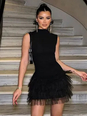 Madison Black Tulle Dress