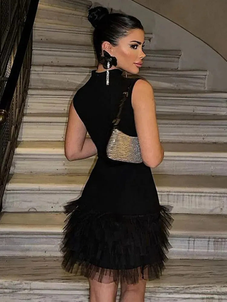 Madison Black Tulle Dress