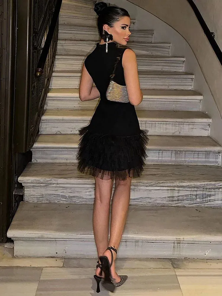 Madison Black Tulle Dress