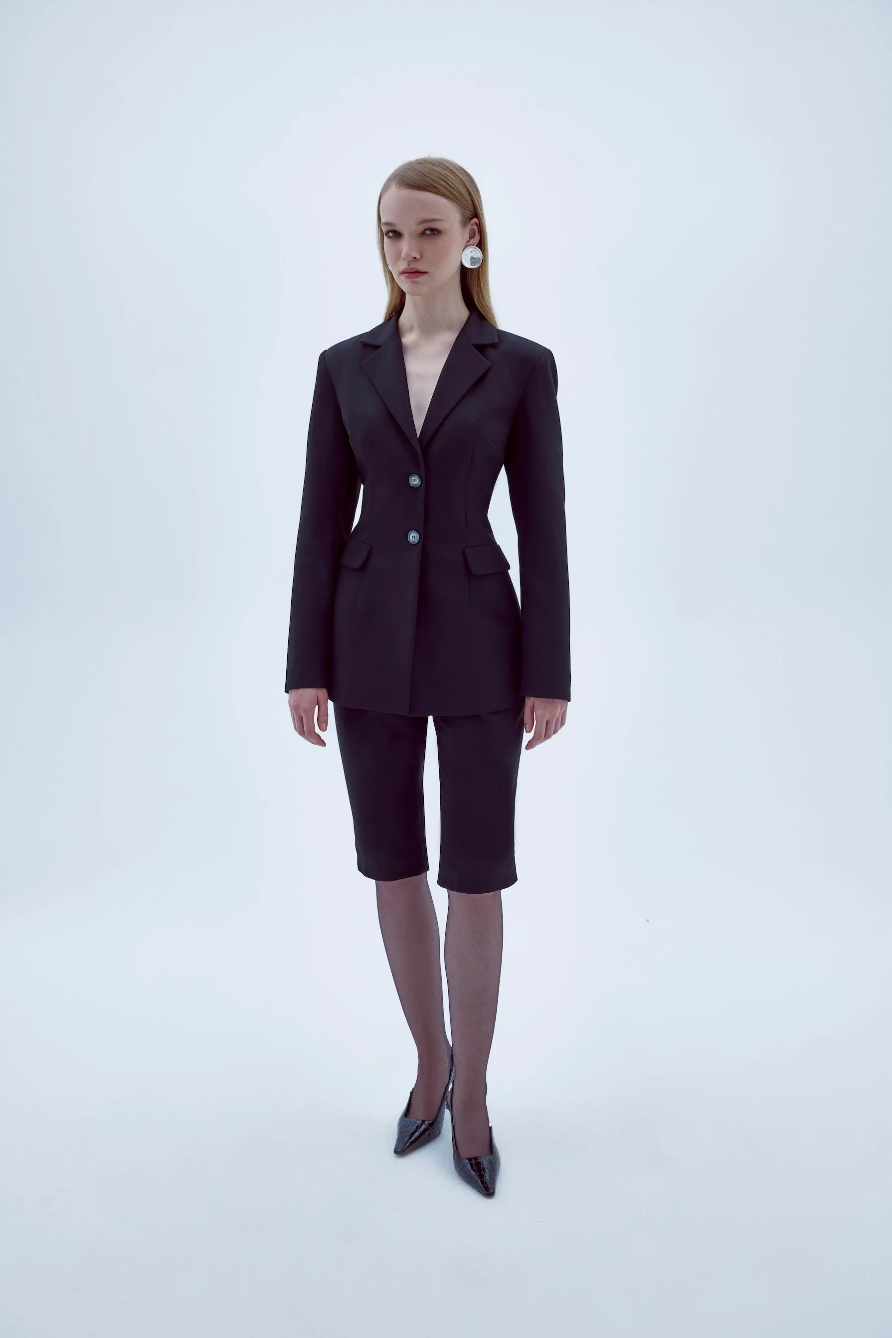 Marylebone Fitted Jacket in Black