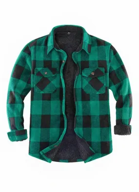 Men's Matching Family Buffalo Green Plaid Jacket