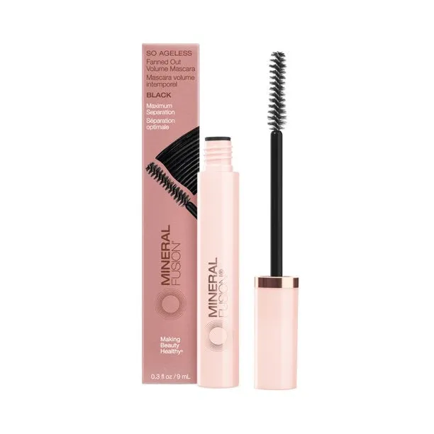 Mineral Fusion Ageless Volume Volumizing Mascara - Black - 0.3 Fl Oz