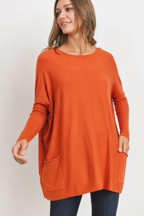 My New Favorite Soft Sweater Burnt Orange