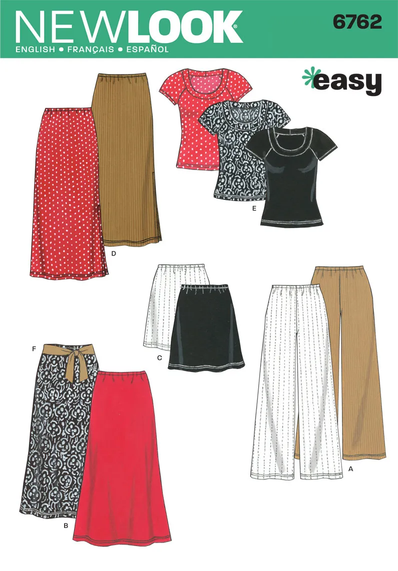 New Look 6762 Misses Separates Pattern | Easy