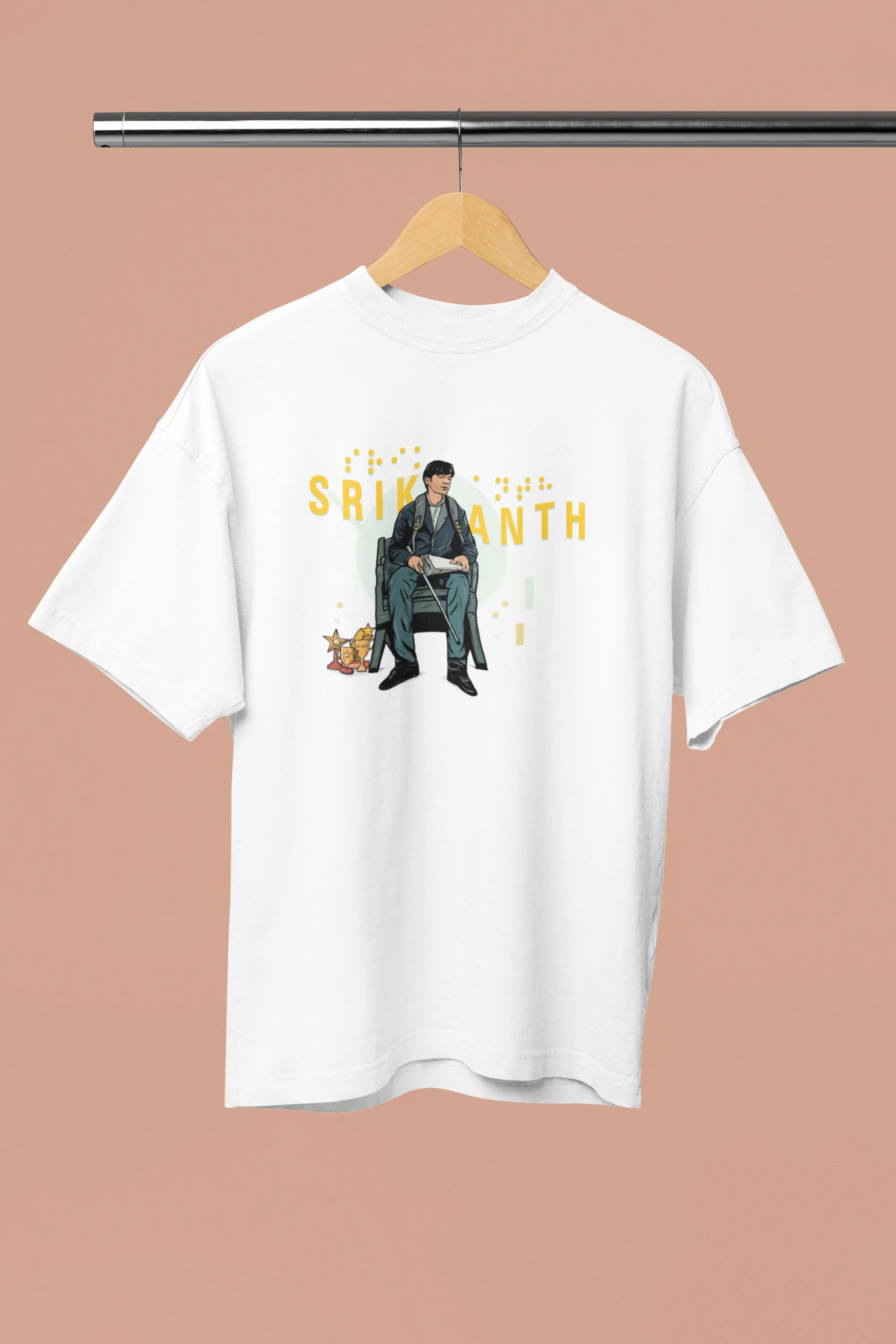 Official Srikanth on Chair Graphic Oversized T-Shirt