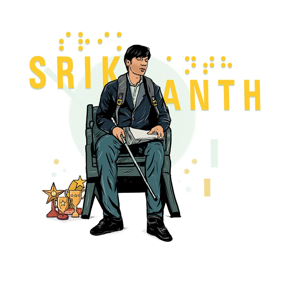 Official Srikanth on Chair Graphic Oversized T-Shirt