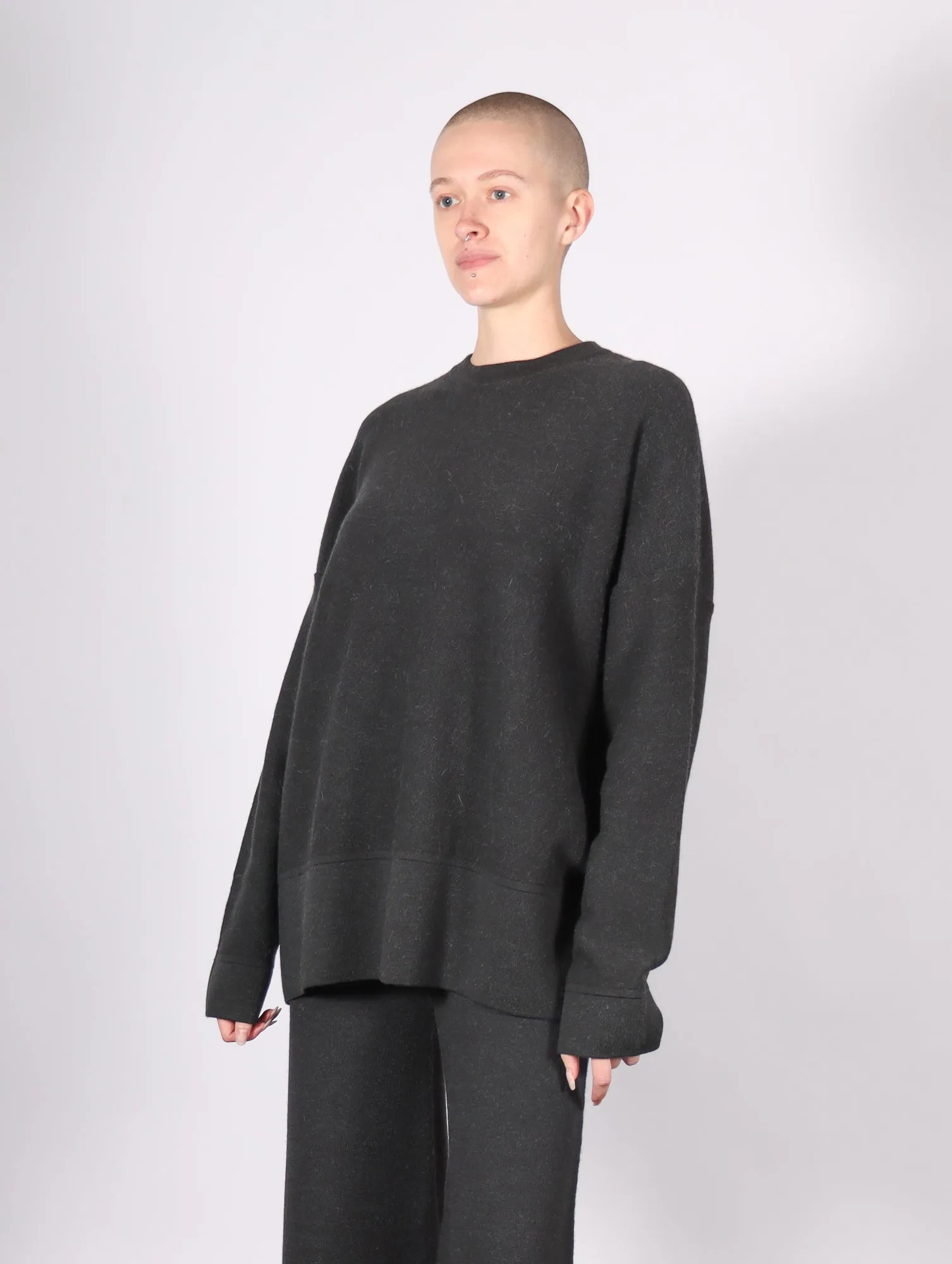 Oversize Crewneck in Ink by Lauren Manoogian