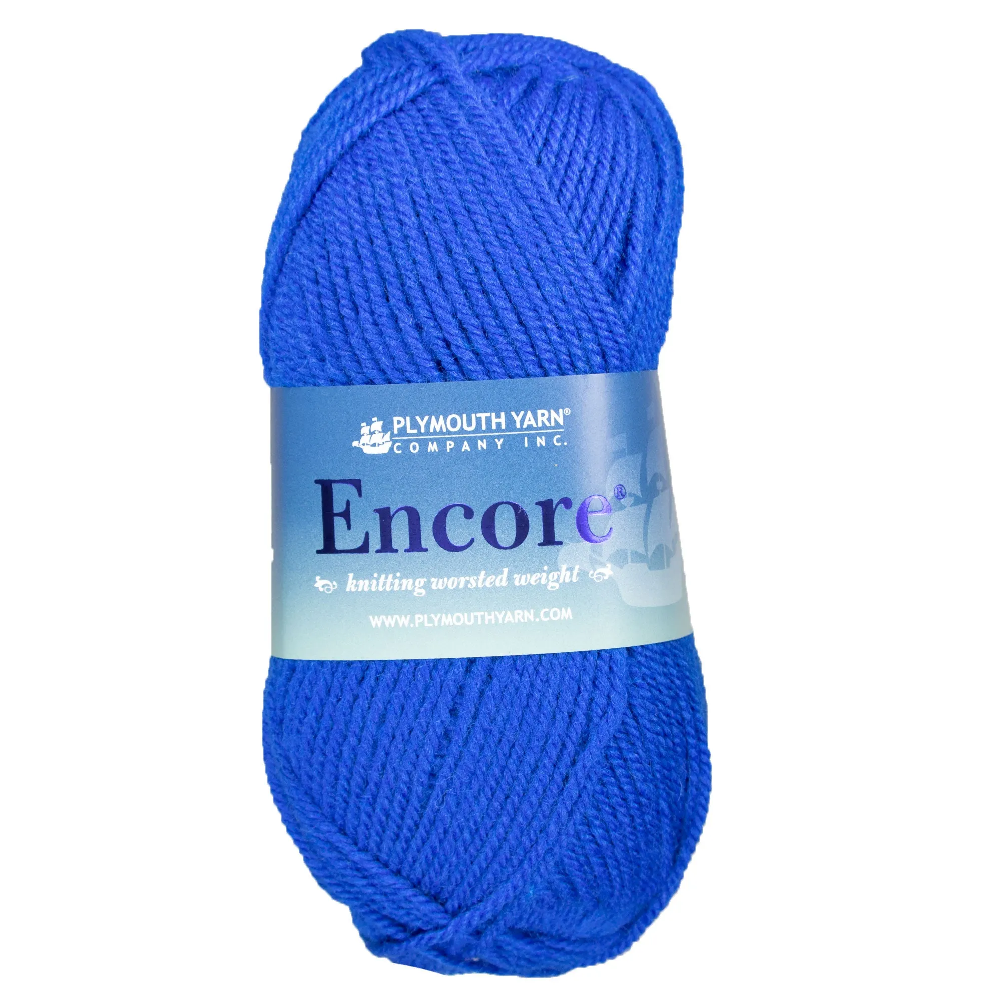 Plymouth Yarn Encore Worsted Yarn - 0133 Royal