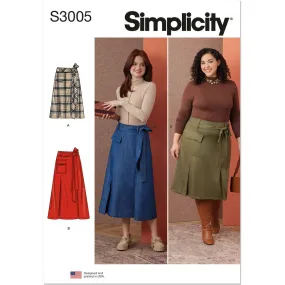 Simplicity Sewing Pattern S3005 Misses' and Women's Skirts