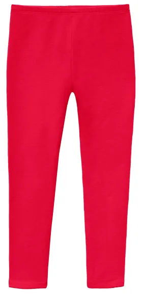 Soft Fleece Stretch Leggings| Candy Apple